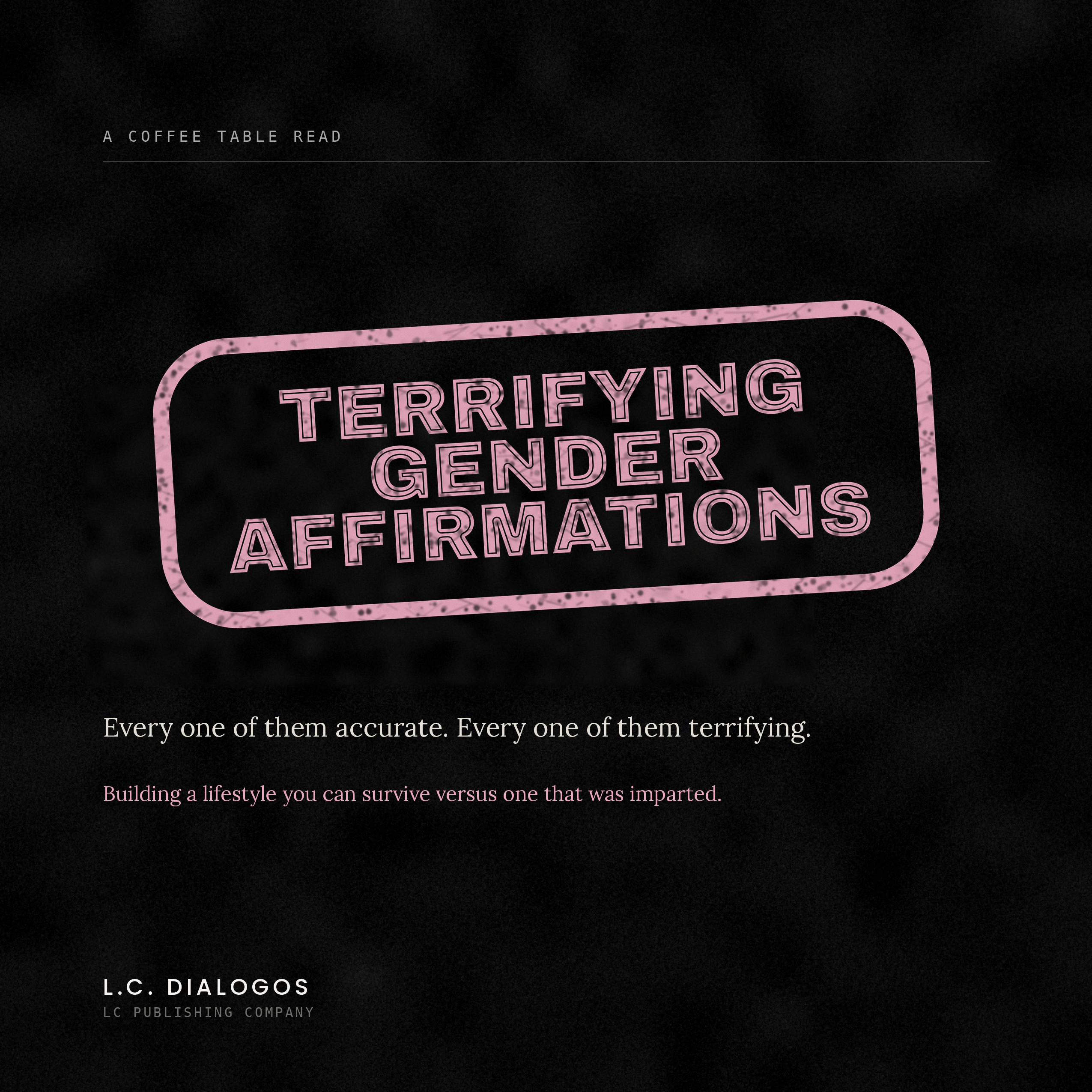 Terrifying Gender Affirmations by L. C. Dialogos